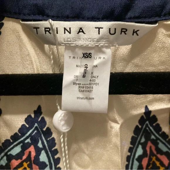 🆕 {trina turk} Theodore Paisley caftan dress •NWT - Picture 4 of 10